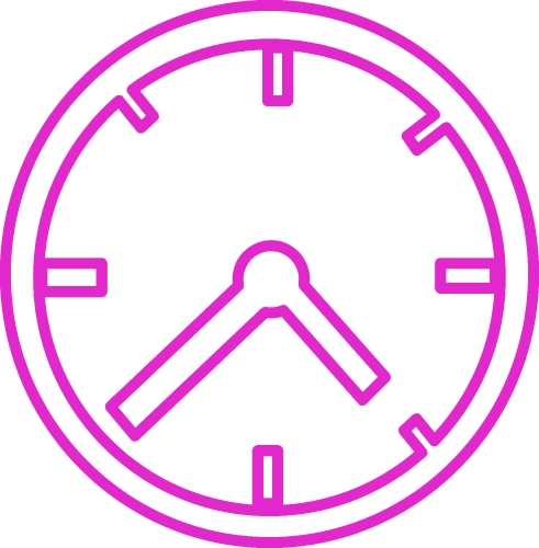Clock icon sign design
