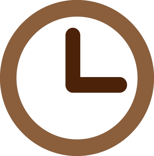 Clock icon sign design