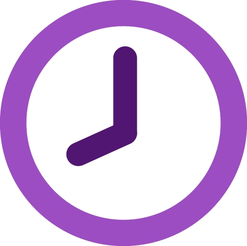 Clock icon sign design