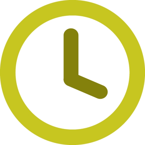 Clock icon sign design