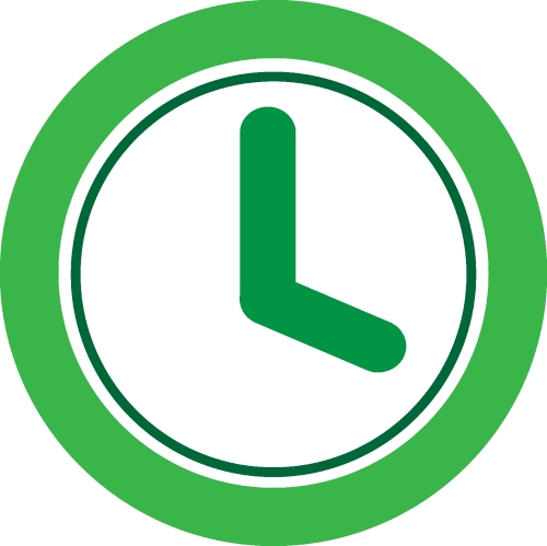 Clock icon sign design