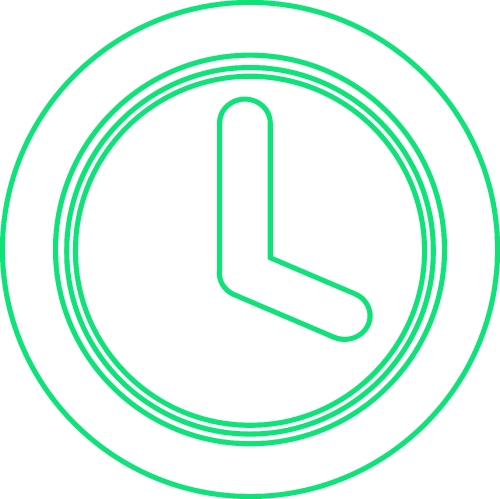 Clock icon sign design