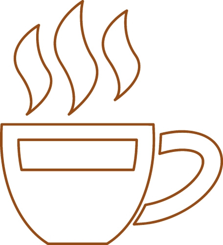 Coffee icon sign design