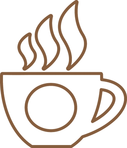 Coffee icon sign design