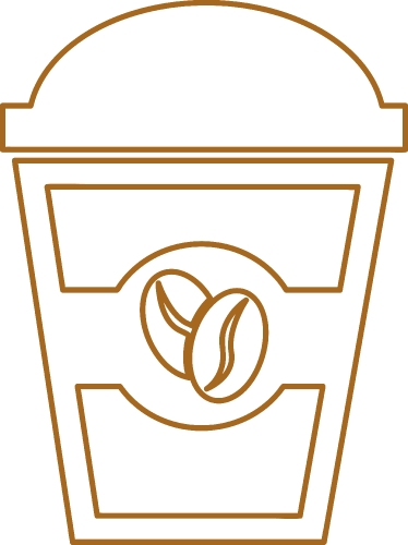 Coffee icon sign design