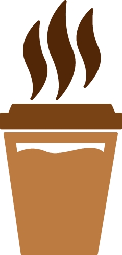 Coffee icon sign design