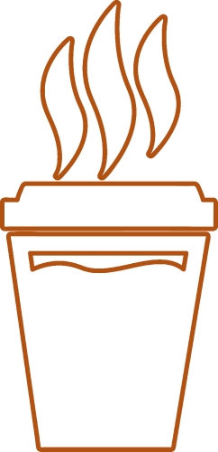 Coffee icon sign design