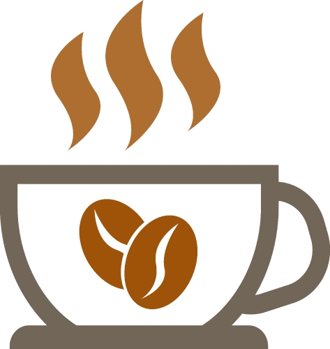 Coffee icon sign design