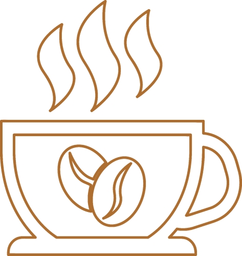 Coffee icon sign design