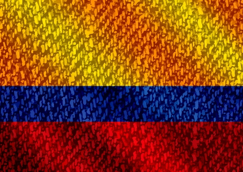 Colombia flag themes idea design