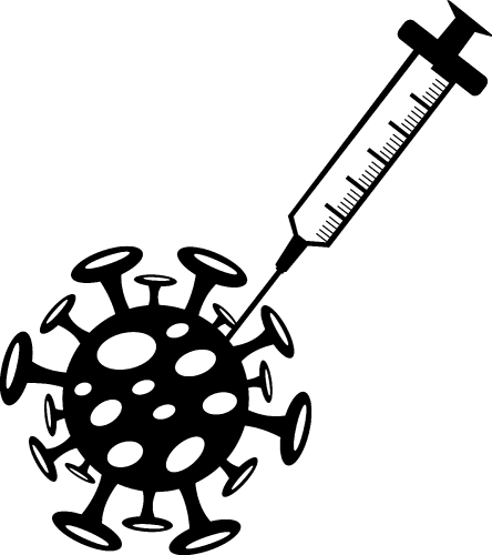 Coronavirus Covid-19 Vaccine icon design