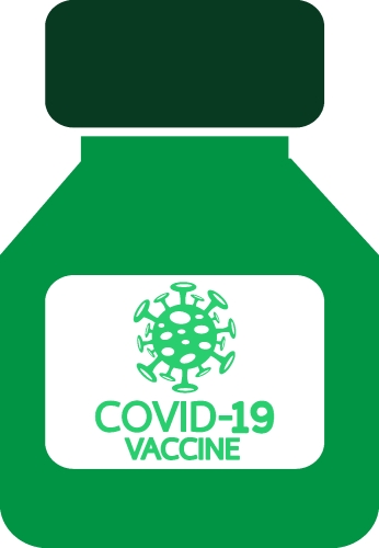 Coronavirus Covid-19 Vaccine icon design