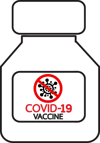 Coronavirus Covid-19 Vaccine icon design