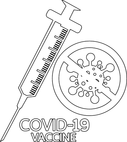 Coronavirus Covid-19 Vaccine icon design