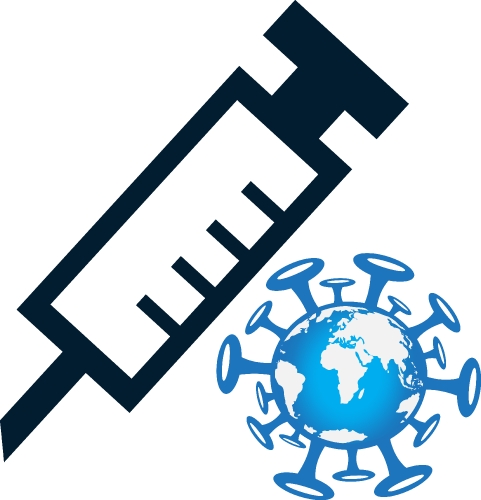 Coronavirus Covid-19 Vaccine icon design