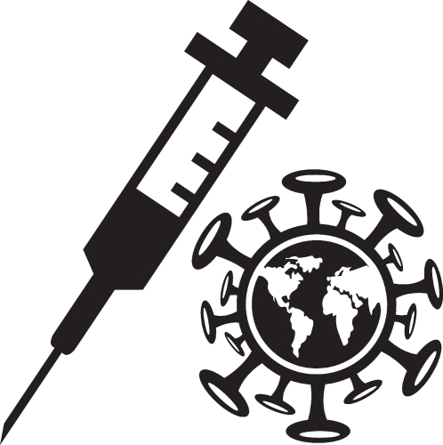 Coronavirus Covid-19 Vaccine icon design