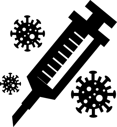 Coronavirus Covid-19 Vaccine icon design