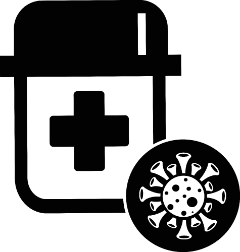 Coronavirus Covid-19 Vaccine icon design