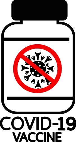 Coronavirus Covid-19 Vaccine icon design