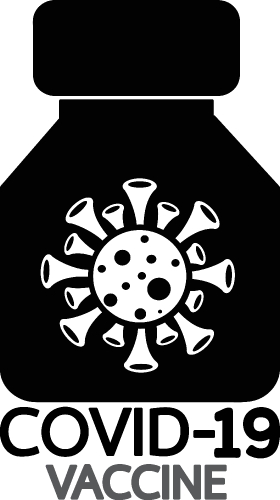 Coronavirus Covid-19 Vaccine icon design