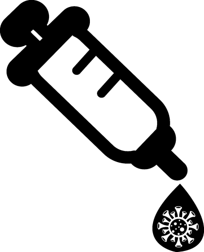 Coronavirus Covid-19 Vaccine icon design