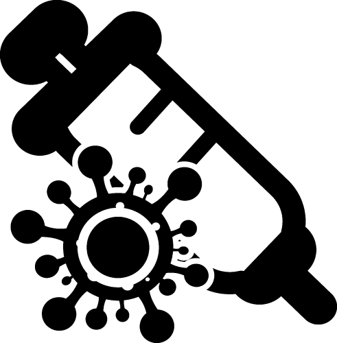 Coronavirus Covid-19 Vaccine icon design