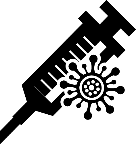 Coronavirus Covid-19 Vaccine icon design