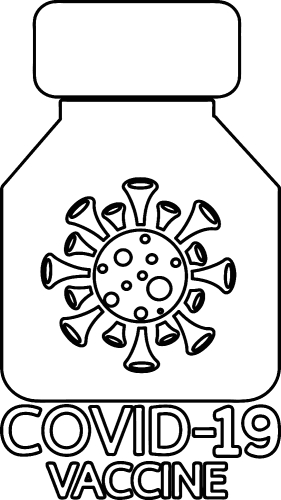 Coronavirus Covid-19 Vaccine icon design