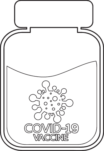 Coronavirus Covid-19 Vaccine icon design