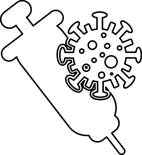 Coronavirus Covid-19 Vaccine icon design