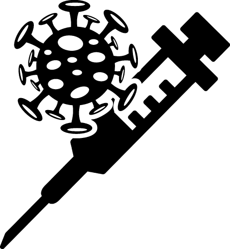 Coronavirus Covid-19 Vaccine icon design