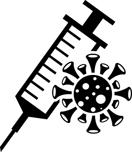 Coronavirus Covid-19 Vaccine icon design