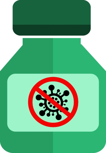 Coronavirus Covid-19 Vaccine icon design