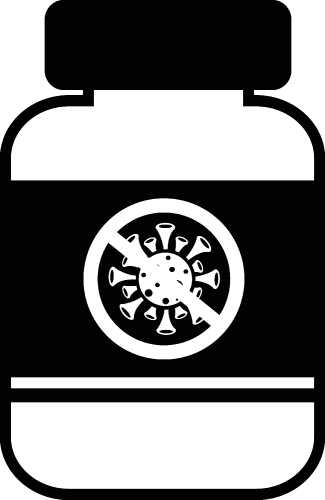 Coronavirus Covid-19 Vaccine icon design