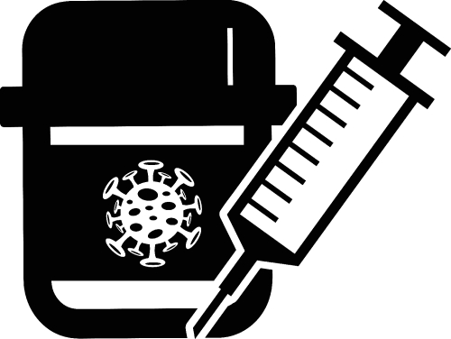 Coronavirus Covid-19 Vaccine icon design