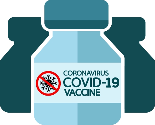 Coronavirus Covid-19 Vaccine icon design