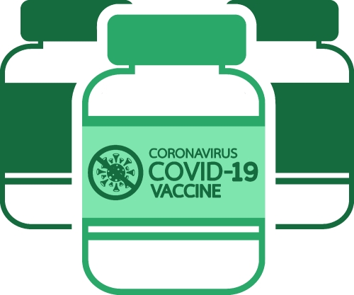 Coronavirus Covid-19 Vaccine icon design