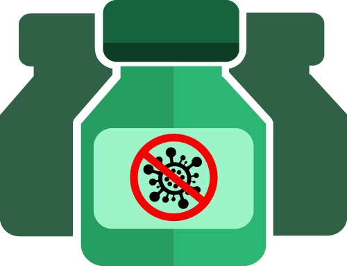 Coronavirus Covid-19 Vaccine icon design