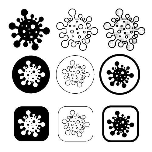 COVID-19 Vector Coronavirus icon sign design