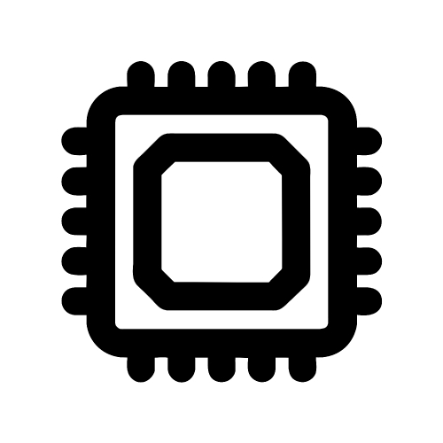 CPU chip icon