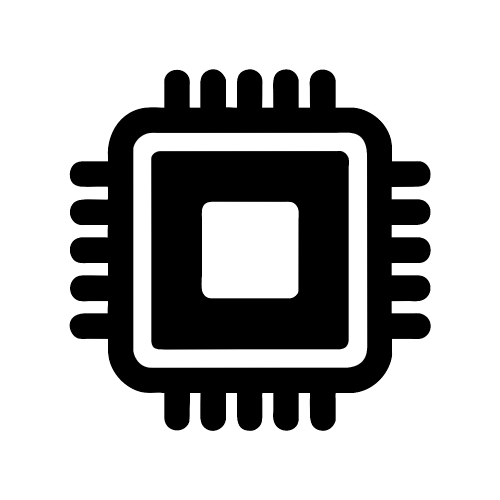 CPU chip icon