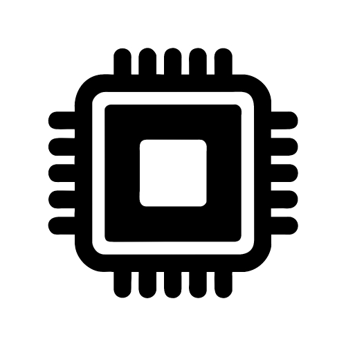 CPU chip icon