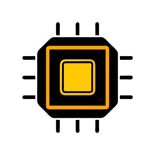 CPU chip icon