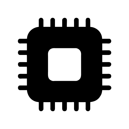 CPU chip icon