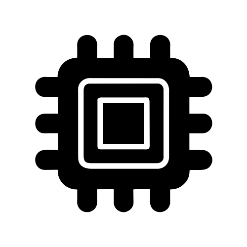 CPU chip icon