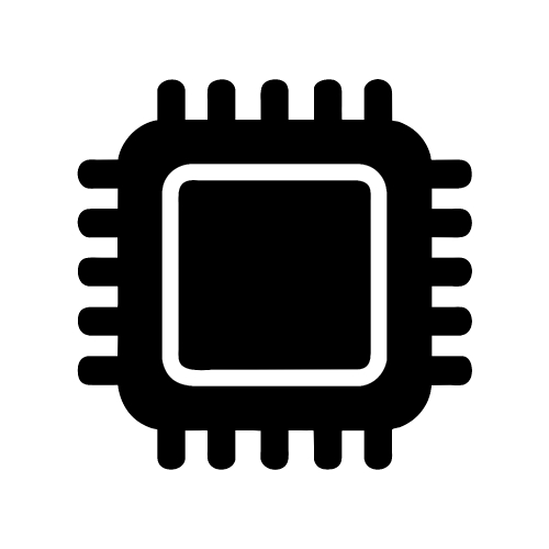 CPU chip icon