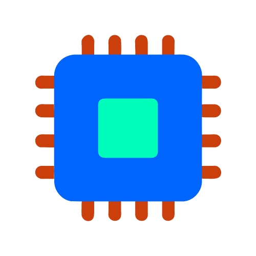 CPU chip icon