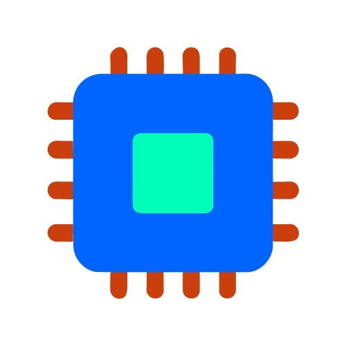 CPU chip icon