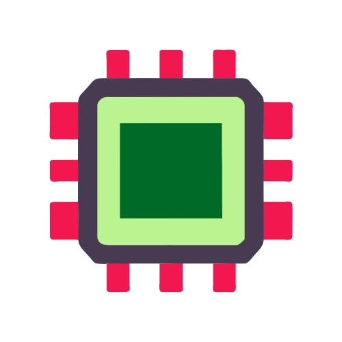 CPU chip icon