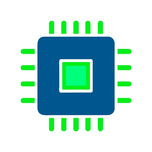 CPU chip icon